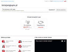 Tablet Screenshot of biciejestglupie.pl